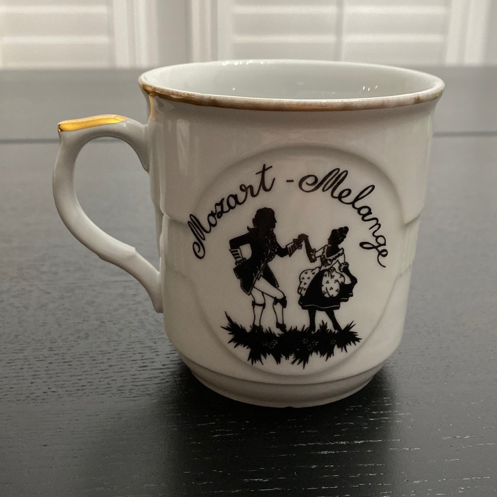 Vintage Crown D Mozart Melange Cafe Arabia Coffee Tea Cup from Czechoslovakia